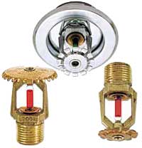 5pc Fire Sprinkler Head 155℉, Upright Sprinklers Head Water Spray Up 68°C  Quick Response 1/2 NPT Thread for Home/Garden/Farm Irrigation (Upright